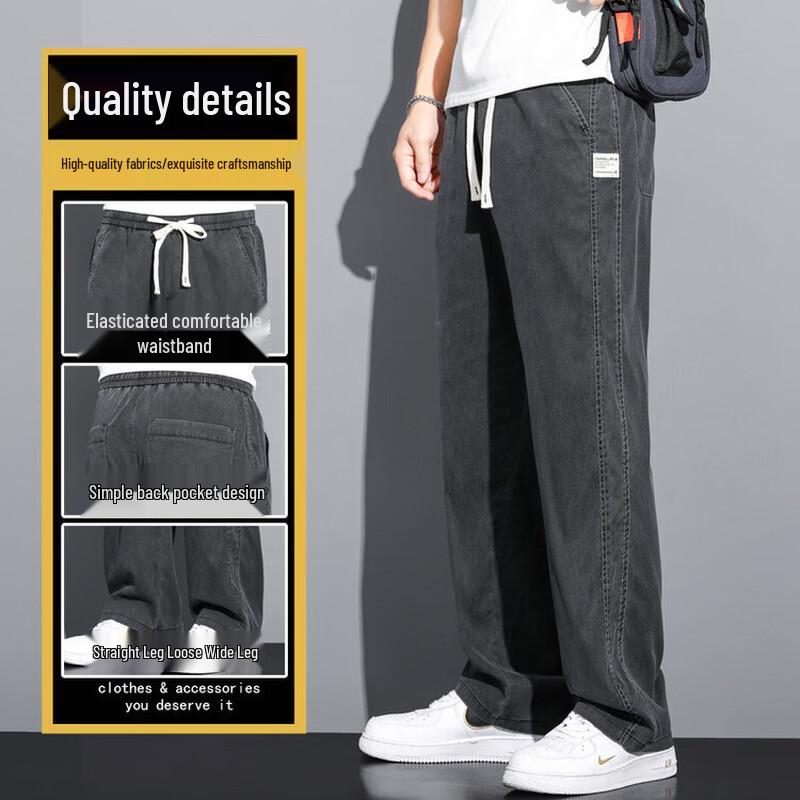 Playboy Men s Tencel Blend Loose Straight Jeans L (29/30)