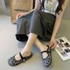 2025 summer popular fashion women's shoes versatile niche women's shoes buckle Chinese style bag head slippers