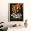 Mindset Is Everything Lion Eagle Wolf Cat Tiger HD Pictures Poster Inspirational Quotes Canvas Painting Wall Art Room Home Decor