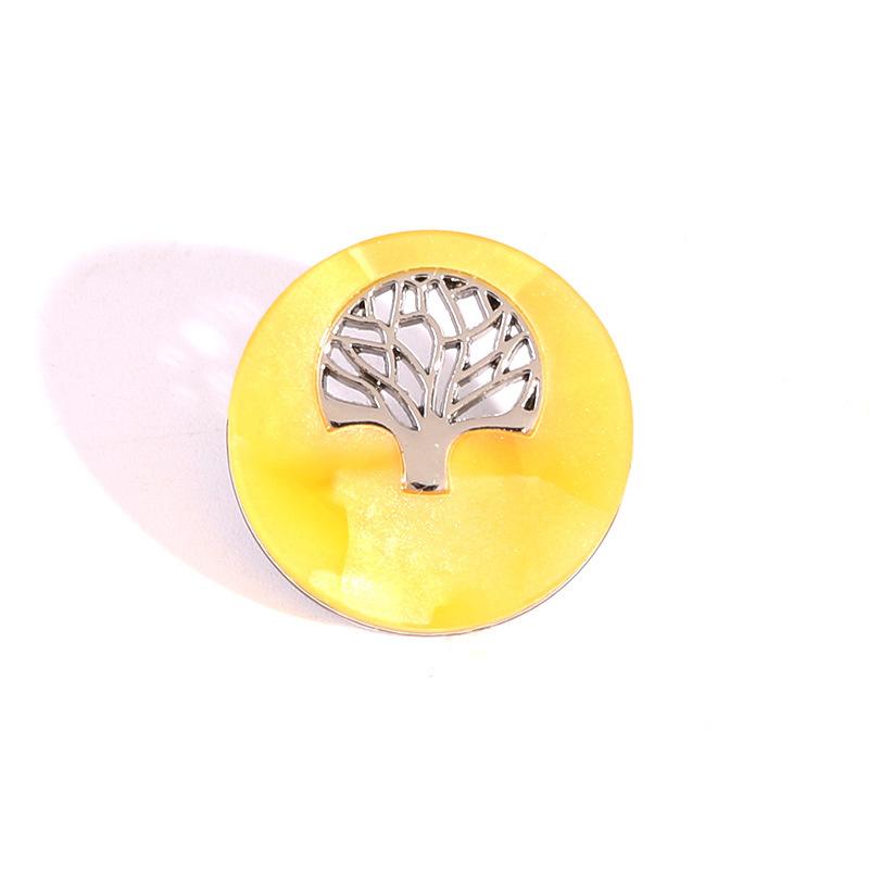 Round Yellow Button Versatile Clothes Top Suit Button Children'S Sweater Coat Cardigan High-End Button Accessories