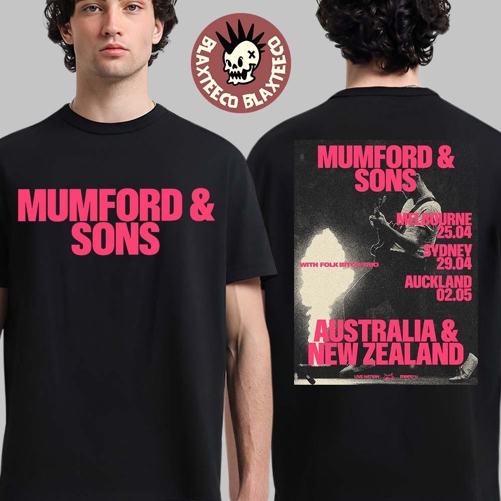

2 Sides Mumford And Sons Australia And New Zealand 2026 Tour T-Shirt H131 Unisex T-Shirt XXL
