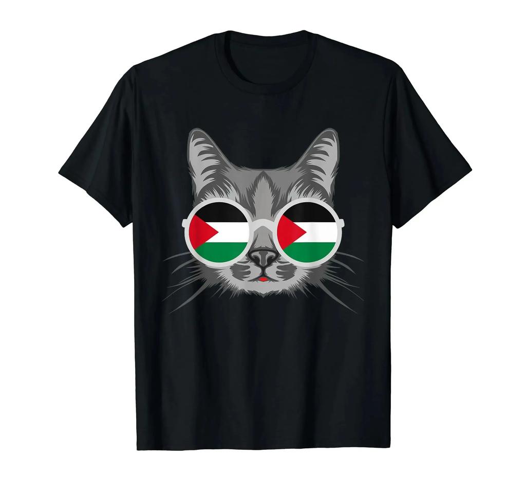 100% Cotton 2024 Palestinian Flag Printed Name T-Shirt Men'S Pse T-Shirt Street Hip Hop Clothing Casual Fashion T Shirt Top