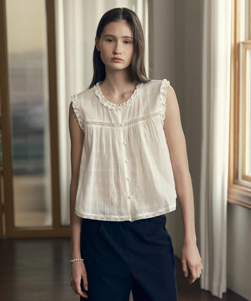 JUCYJUDY Sleeveless Frill Blouse J1Bl322F