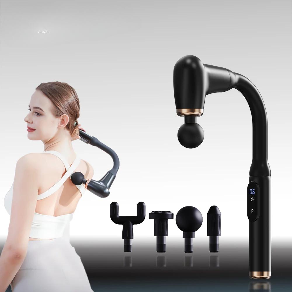 Smart Fascia Gun Neck Shoulder Cervical Foot Body Relaxation Back High Frequency Massage Gun  Massage Percussion Hammer Fitness