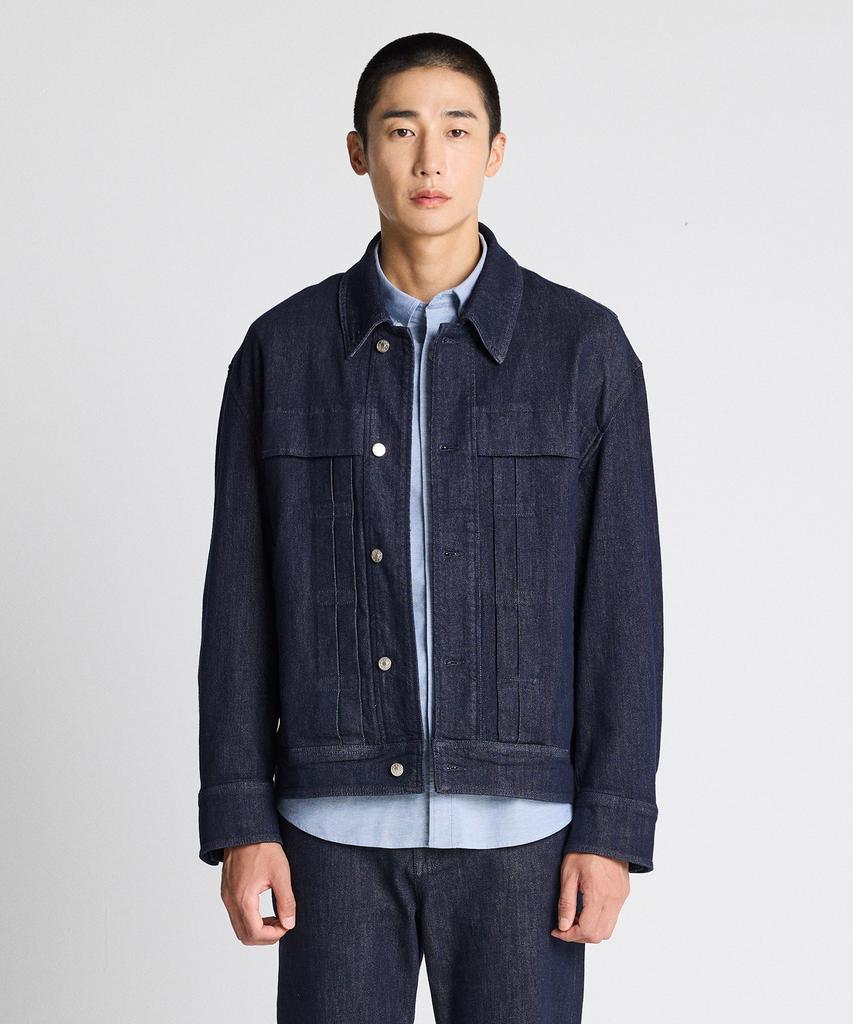 Stco Diems Unchanging Raw Denim Trucker Indigo Navy (Oversized Fit)_Ddjwz06Osn