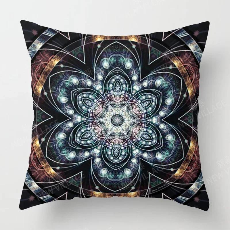 Fall Home Decor Autumn Living Room Throw Pillow Cover Sofa Boho Cushion Cover Mandala