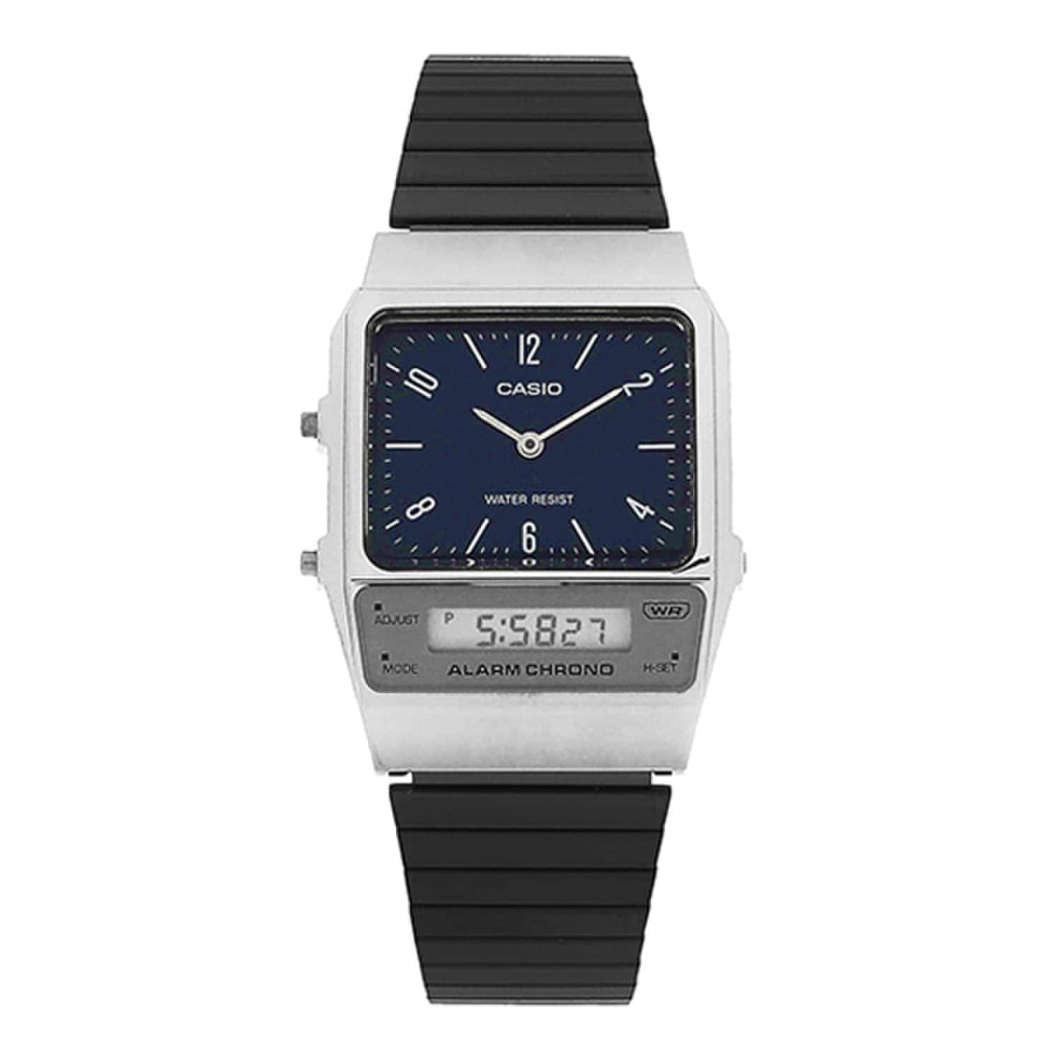 [Casio] AQ-800EB-2ADF (AQ-800EB-2A) Аналоговые цифровые квадратные винтажные ретро-часы унисекс из металла