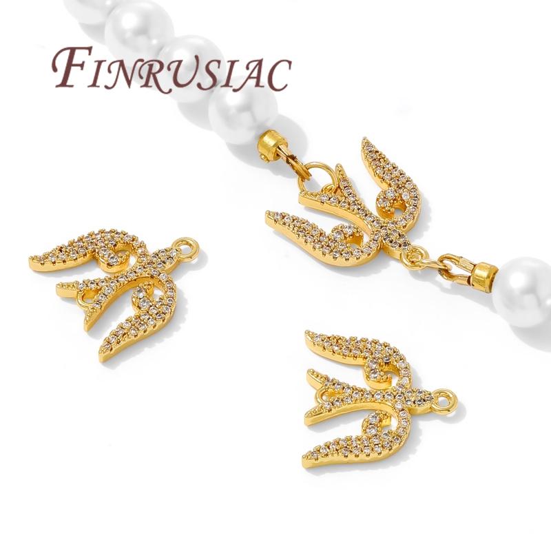 18K Gold Plated Necklace/Earrings Connector Fittings,Charms Connectors For Jewelry Findings,DIY Jewellery And Accessories