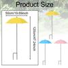 Sun Protection Umbrella Shade Cover for Potted Plants for Patio Yard Outdoor