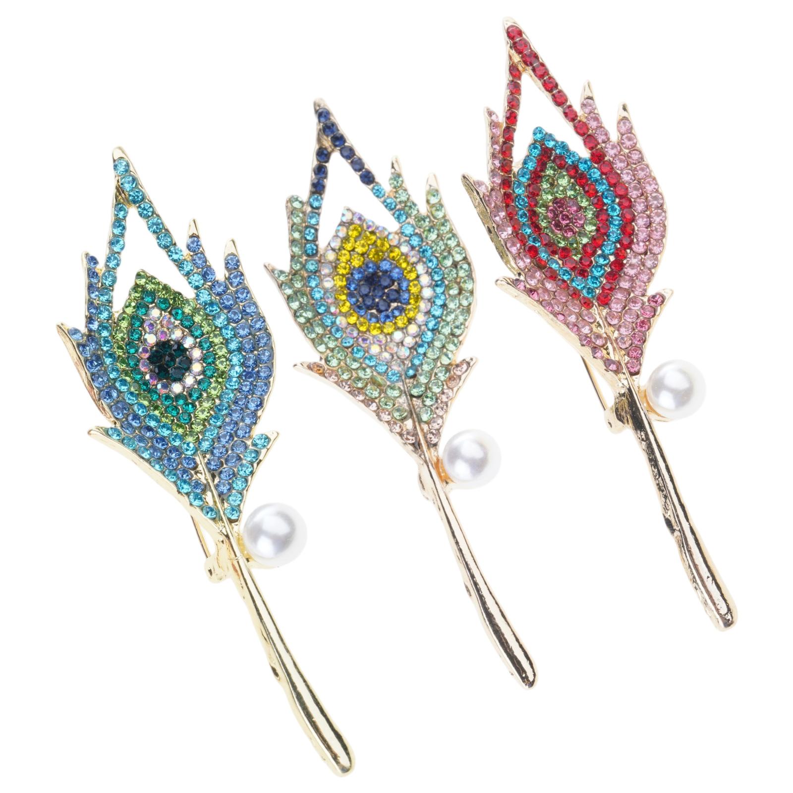 

Vintage Inspired Peacocks Brooch Handcraft Alloy Accessory Versatile Styles for Her Birthday 1