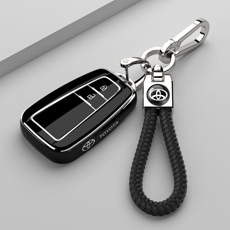 Soft TPU Car Key Cover Case Shell Fob For Toyota Prius Camry Corolla C-HR CHR RAV4 Prado 2018 Protection Keychain Accessories
