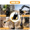 Narrow Backhoe Bucket 7.87-Inch for 0.8-1.8 Ton Mini Excavator, Manganese Steel Trenching Digging Small Excavator Attachment with Teeth, Easy
