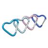Mini Heart Carabiner: Aluminum Eight-Shaped Hook for Outdoor and Clothing Use