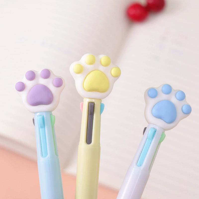30Pcs/Lot Kawaii Dinosaur 4 Colors Ballpoint Pen Cute Cartoon Multicolor Retractable Pen for Kids School Office Stationery Gift