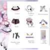 Honkai Elysia Maid Uniform Cosplay Costume Girl Anime Party Halloween Fan Outfit