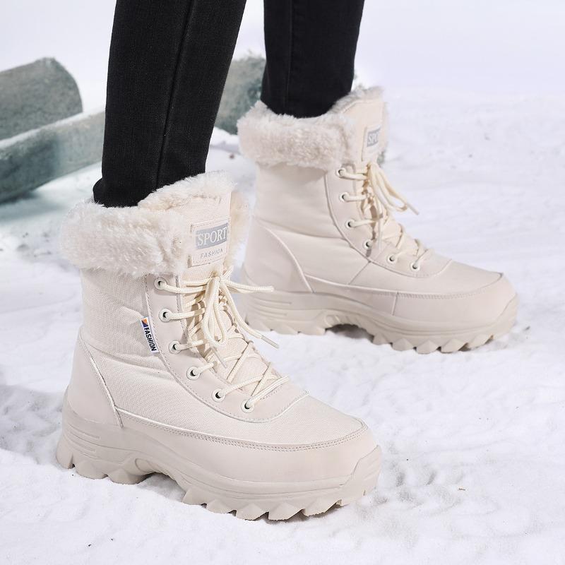 Shoe factory winter high-top non-slip velvet women's boots high boots women's snow boots fashion warm boots