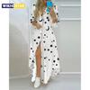 Süße Sommerkleider für Damen Körper Damen HÜFTEN Schlank Wickel Druck Mode Damenkleid Abschlussball High-Low-Kleider
