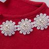 Flower Beaded Cotton Girls Knitted Cardigan Jacket Children's Small Shawl Matching Dress