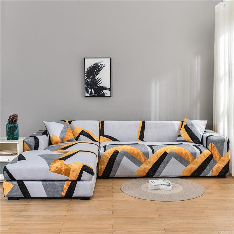 Elastic Slipcover Sofa Cover for Living Room All-inclusive Slip-resistant Sectional Corner Couch Cover Sofa Towel 1/2/3/4-seater