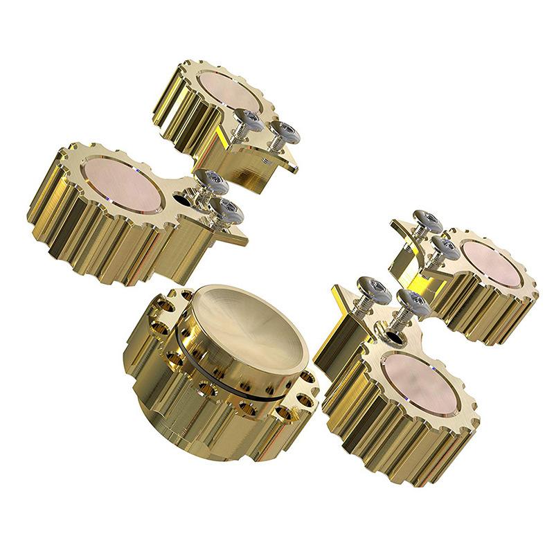 SCIONE Prstový gyroskop Čtyřstupňové ozubené soukolí Turbína Čistá měď Prstový gyroskop Ozubené kolo Parní turbína Odnímatelný gyroskop Dekompresní artefakt