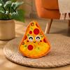 Durable Plush Dog Toys Crinkle Chew Toy, Food Shape Interactive Hamburger Pizza Hot Safe Fabric Teething Design, Toy for Small And Medium Dogs Squeaky