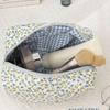 Floral Print Travel Portable Minimalist Large Capacity Soft Storage Makeup Bag
