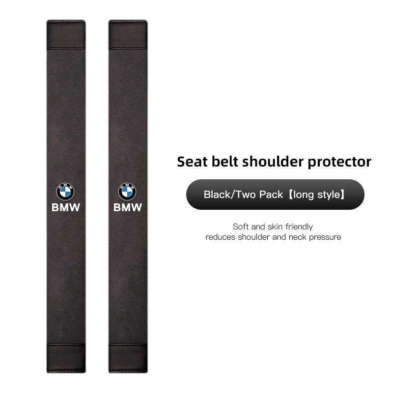 2PCS Car Seat Belt Pad Cover Suede Soft Car Shoulder Pad for BMW M E28 F40 F10 F30 E87 E90 50th F20 E46 E92 E91 E60 E70 E39 E36 Gjbn47