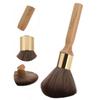 Broken Hair Sweep Brush Neck Face Duster Professional Salon Barber Hairdressing BrushWooden