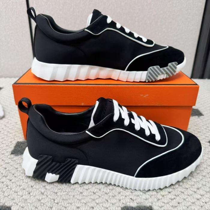 Leather H Men's Shoes Trendy Brand Comfortable Board Shoes Casual, Summer Breathable Sports Shoes Light Luxury High Sense