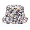 New Printed Fisherman Hat Fashionable And Trendy Basin Hat Autumn And Winter Outdoor Sun Protection And Sunshade Warm Hat