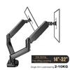 Single/Dual Monitor Mount Up To 32 Inch Screens, Up To 22 Pounds Per Arm, Adjustable Dual Monitor Stand Suitable For Home Office