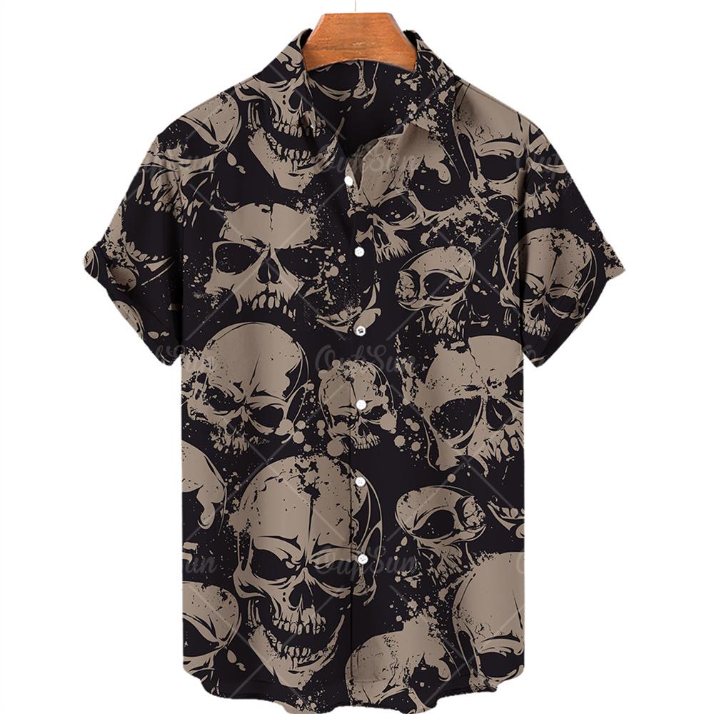 Men's Designer Hawaii Shirts Short Sleeve Collar Top Fashion Streetwear 3d Printed XS-5XL Hiphop Casual Vintage Clothing