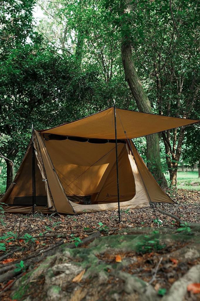 2-Person Backpacking Tent with Canopy, 4-Season Camping, Hiking, Mountain Hunting, Weatherproof, Ultralight, Large, Easy Setup, 82*55*47cm