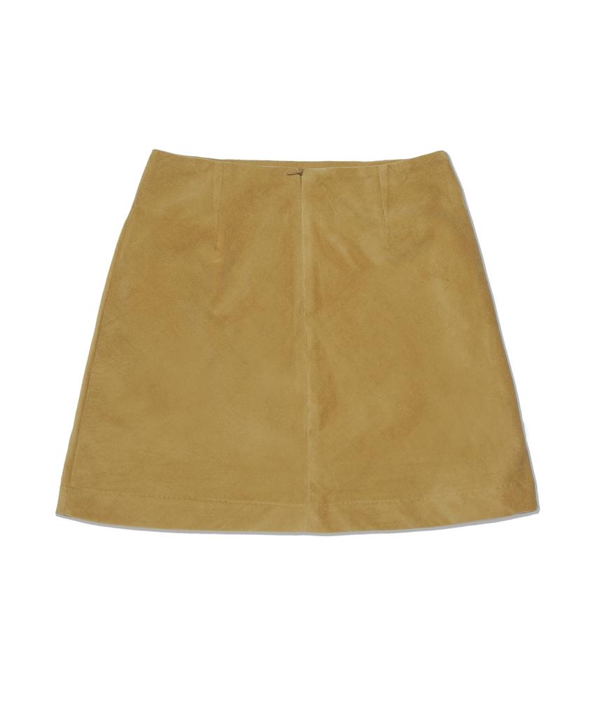High School Disco Basic Skirt Mustard