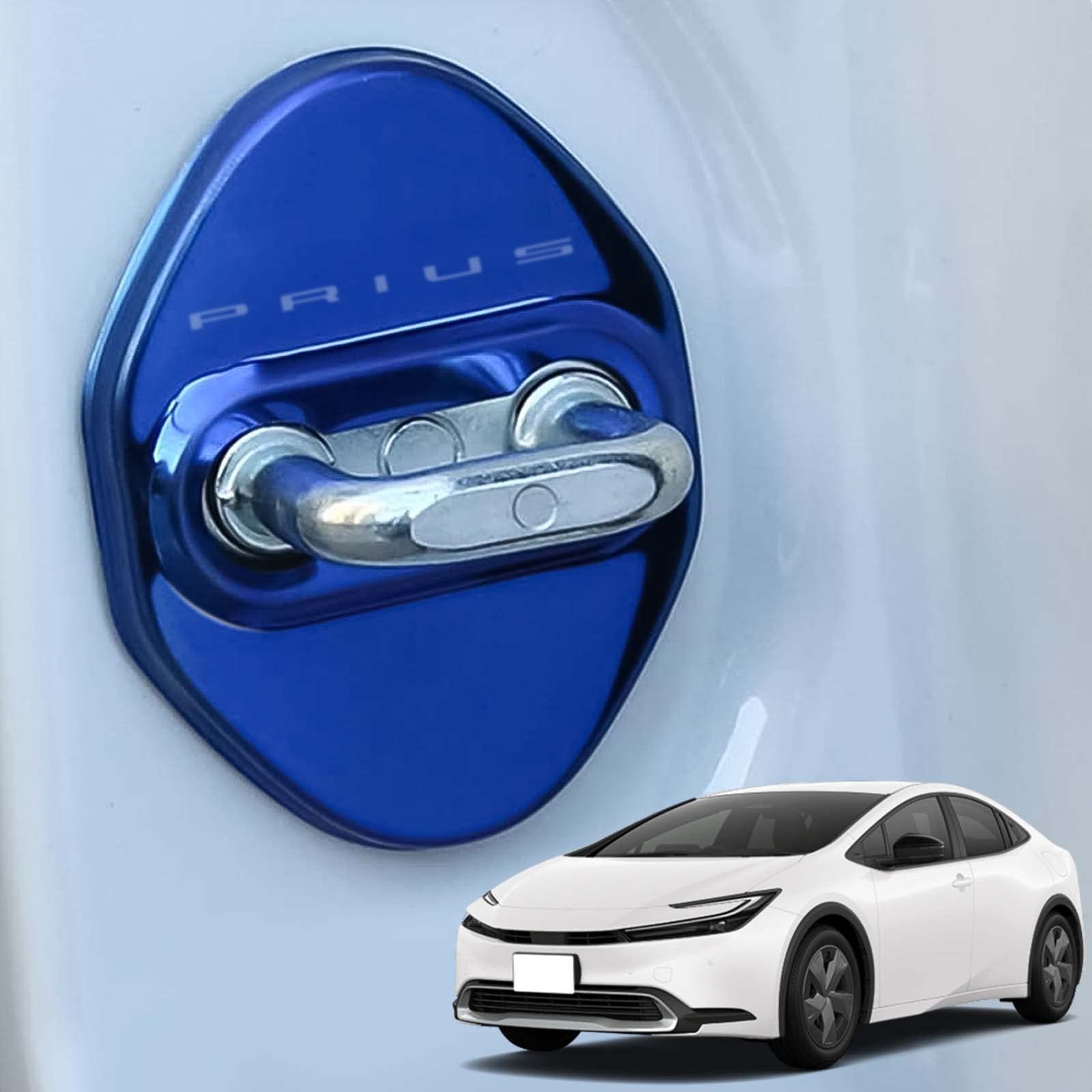 

HUDIY New Prius 60 Series Door Lock Cover, ZVW60, ZVW65, MXWH60, MXWH65, 60 Series синий