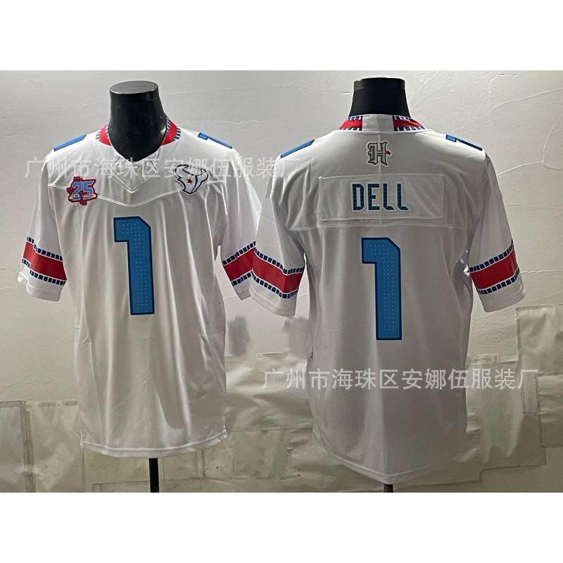 2026 Houston Texans Football Jersey 55 Short Sleeve Embroidered Sports Team Uniform