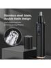 Electric Nose Hair Trimmer Portable Nose Ears Hair Eyebrow Trimmer for Men Rechargeable Nose