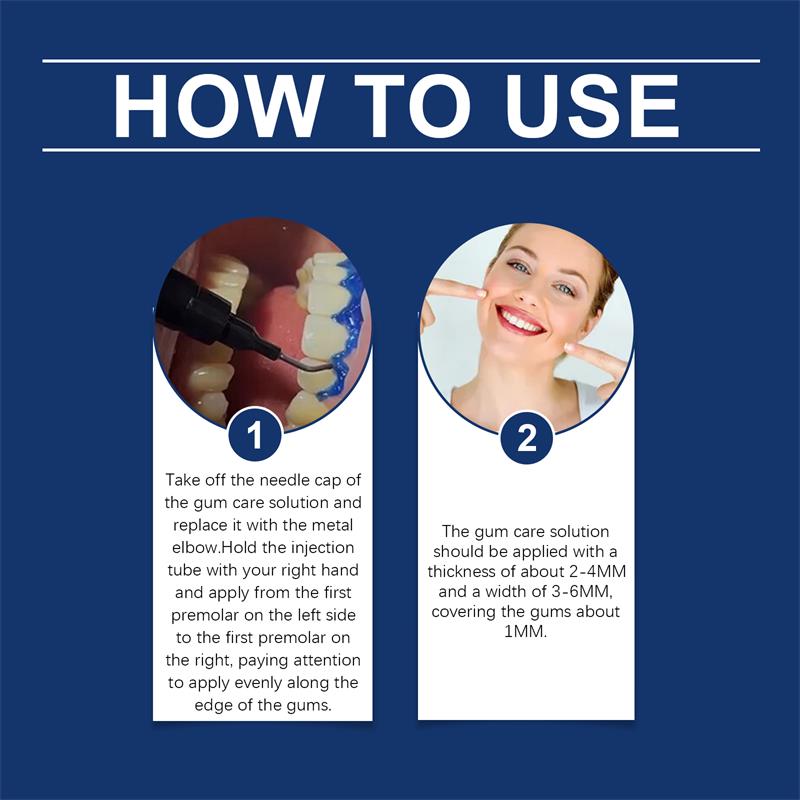 Teeth Whitening Gel Gum Repair Care Improve Gingival Damaged Inflammation Cleaning Stains Whitener Gum Protection for Oral