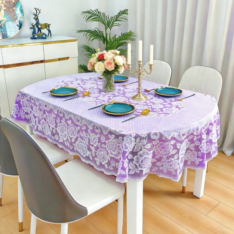 Waterproof Oil-Resistant Heat-Proof PVC Tablecloth Dining Table Living Room Modern Nordic Style Rectangular Washable Cover