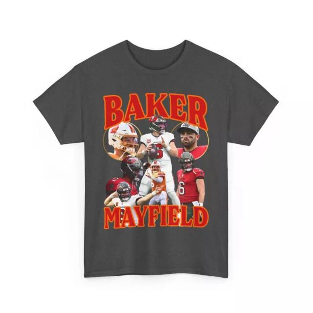 Baker Mayfield Tampa Bay Bucs Tshirt. Available in multiple colors. Unisex T-Shirt XXXXL