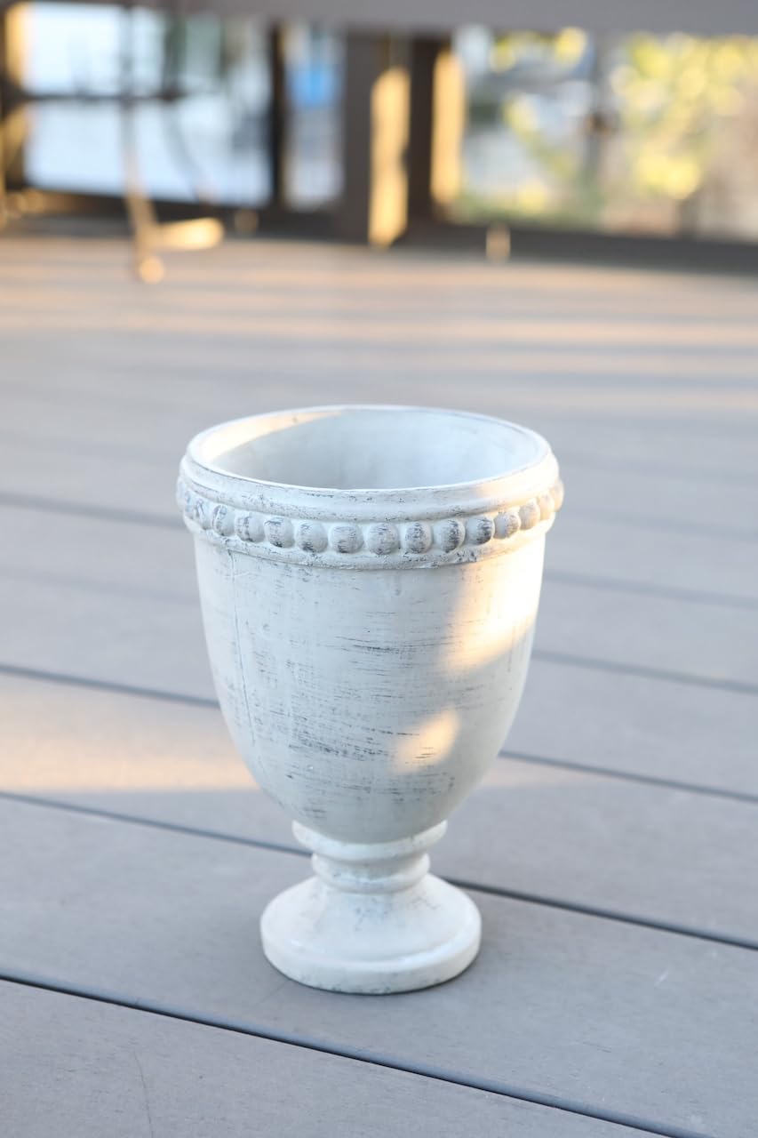 

Covent Garden Antique Cup Pot, White, Large, QE-15