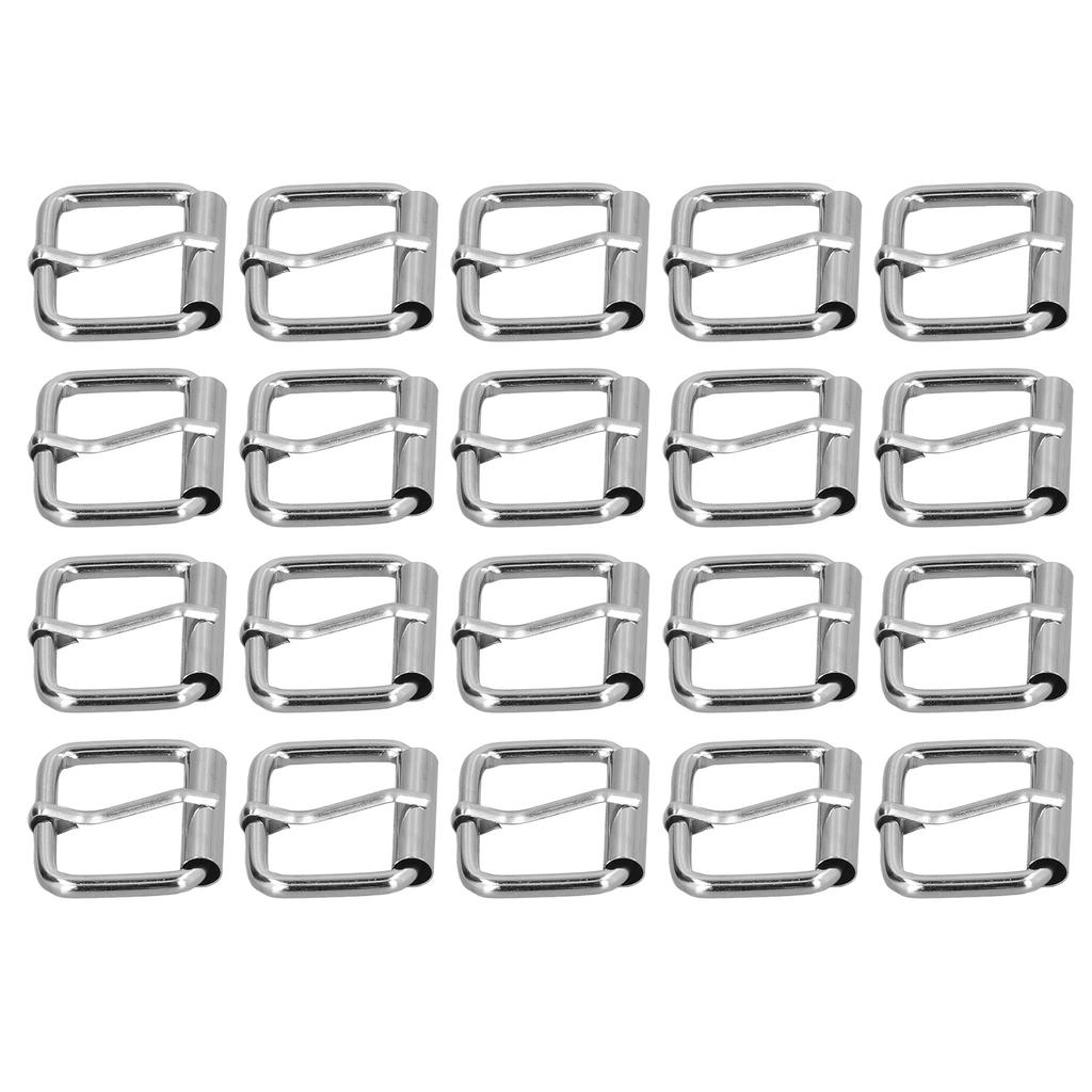 20Pcs Belt Buckles Bright Color Glossy Surface Sturdy Durable Fadeless Wide Application Metal Buckle4.5mm