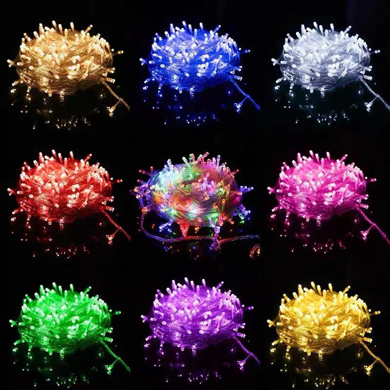 Waterproof LED Solar String Lights for Outdoor Courtyard, Christmas Decor, 8 Modes, Camping & Engineering Use.