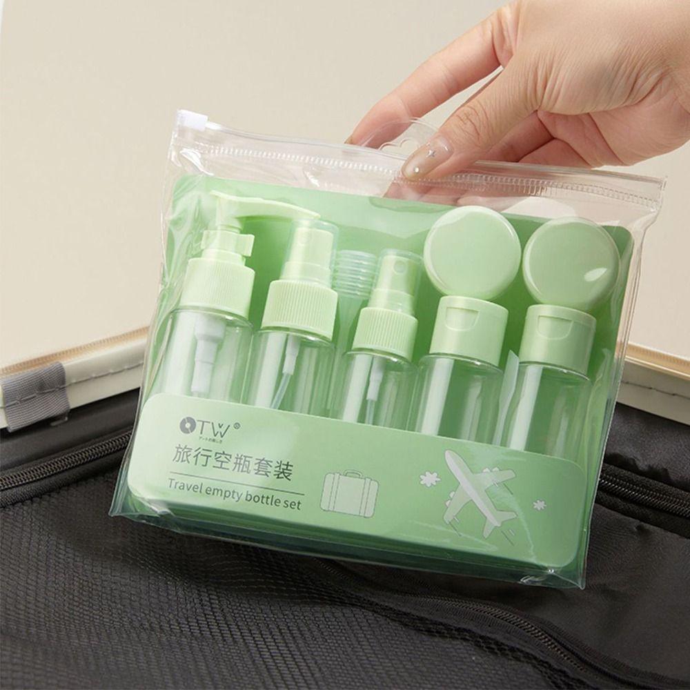 5/9pcs Soft Travel Empty Bottle Set Refillable Lotion Container Hot Refillable Bottle Travel