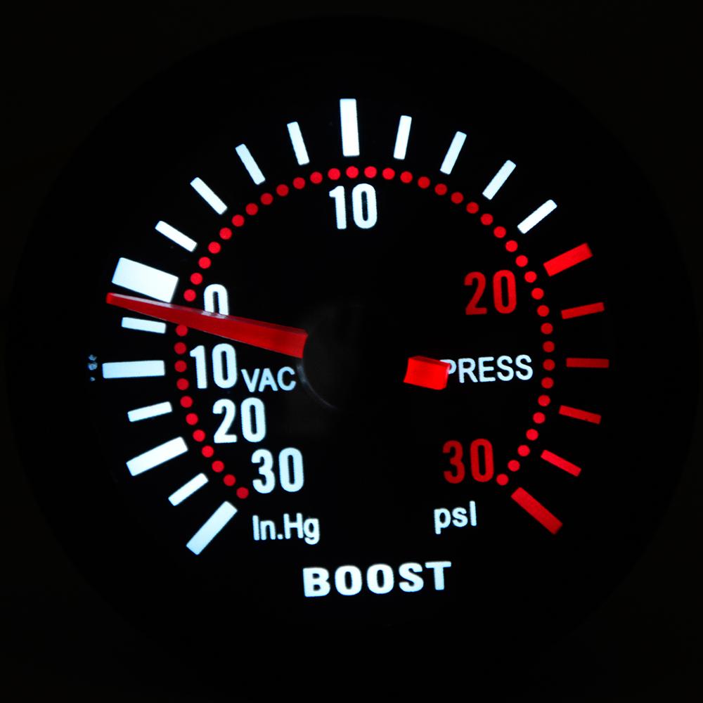 2' 52mm Smoke Lens with Sensor Boost Gauge Bar Psi/Vacuum/Water Temp/Oil Temp/Oil Pressure/Voltmeter/Tachometer RPM Coolant Temperature 4