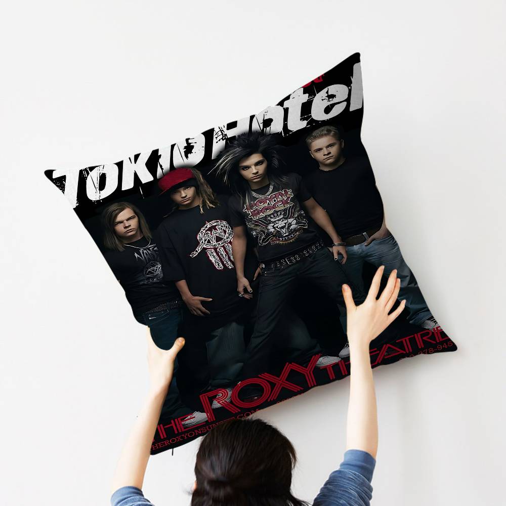 Bill Kaulitz Tom Tokio Hotel Classic Lucky Dragon Pillow Cover Sofa Cushion Cover Home Room Decoration Children Gift