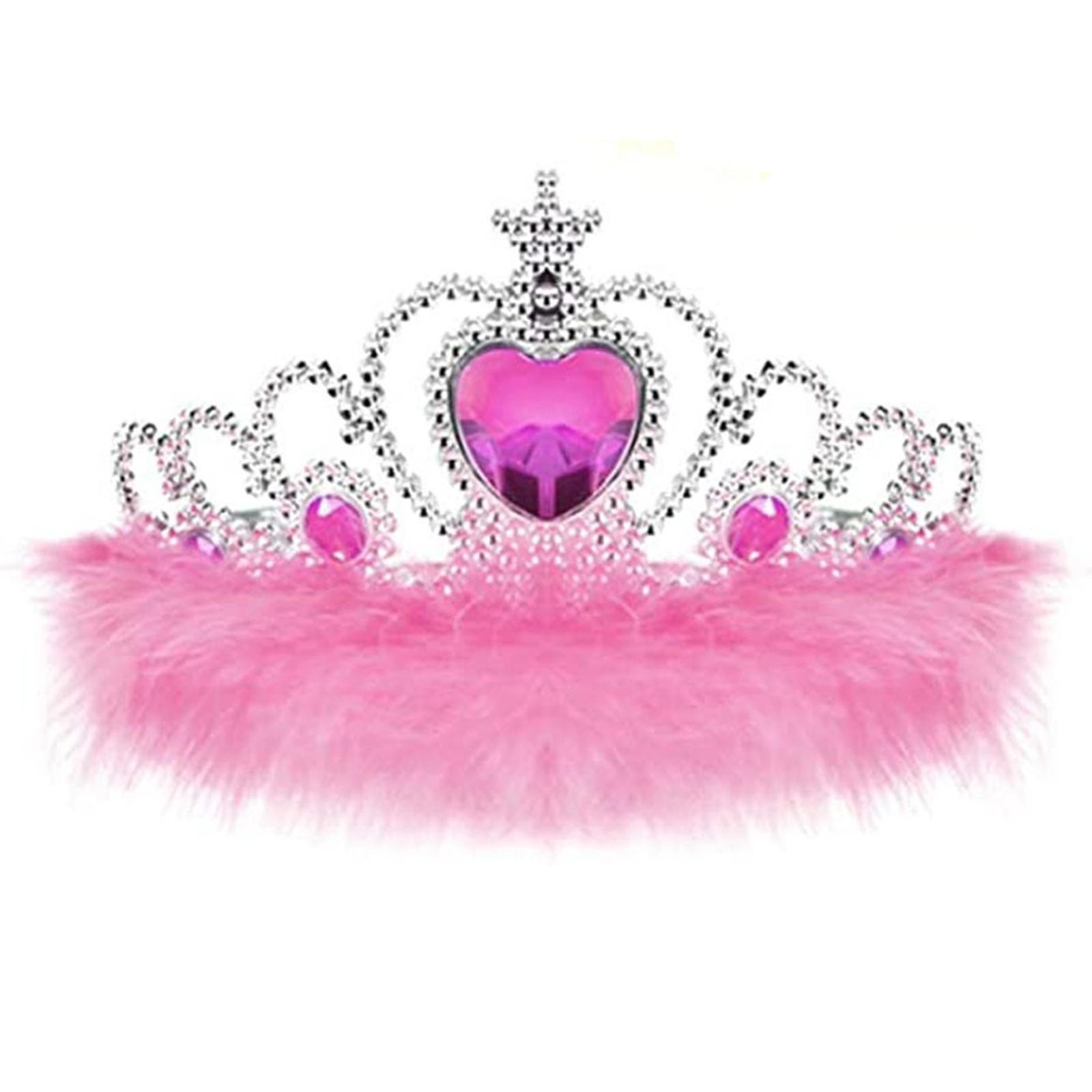 

Сказочная вечеринка Повязка на голову Корона Обруч для волос для Дня рождения Свадьбы Принцессы Косплей для девочек Сценический костюм для шоу розовый