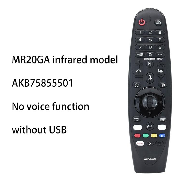 Infrared Television TV Remote Control Replacement for Smart TV Remote for MR20GA