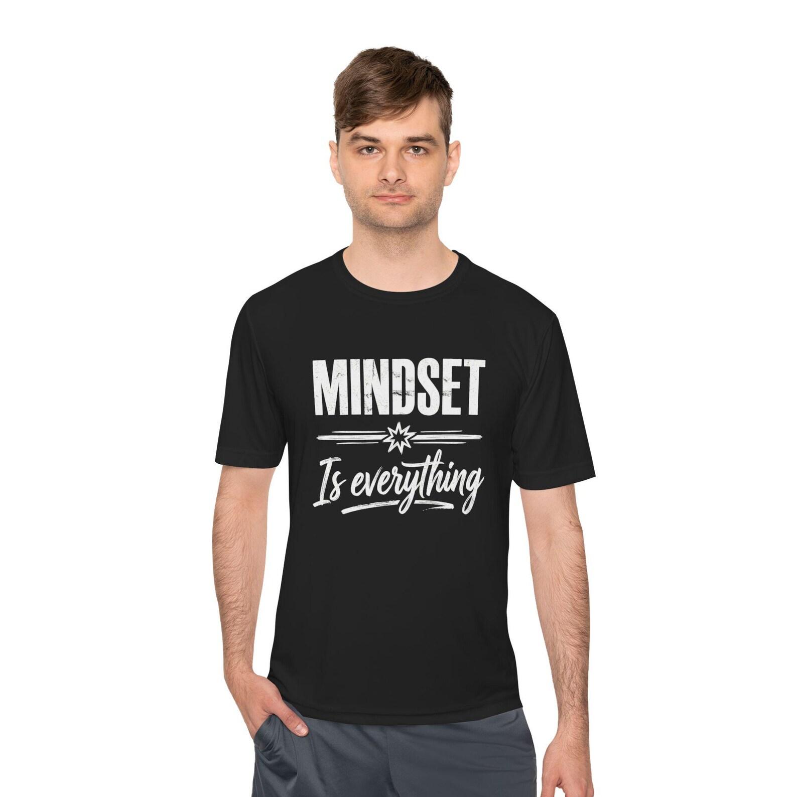 Mindset Is Everything Tee Motivational Typography Shirt 2XL