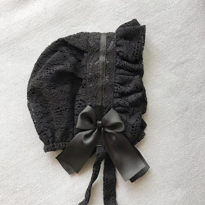 Retro Adjustable Lace Bonnet Hat Women Soft Victorian Style Village Cap Maid Hats Lolita Girl Costume Accessories Lace Hat